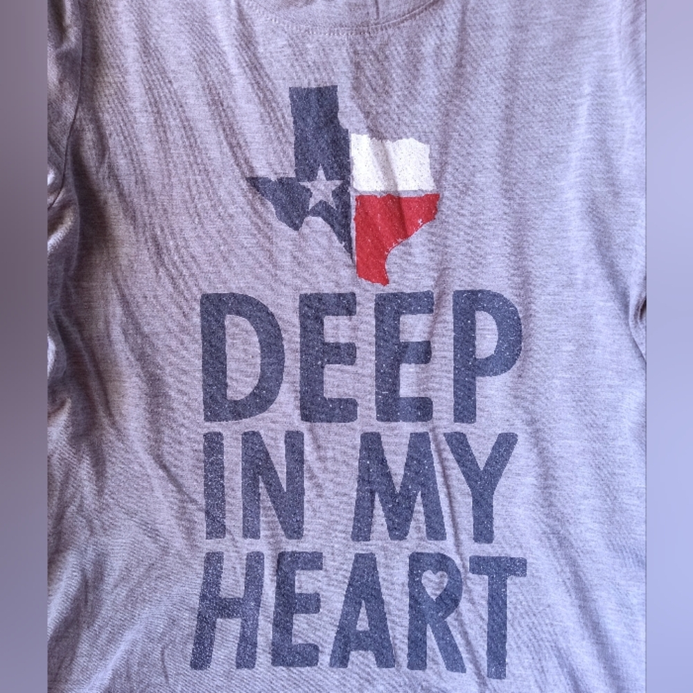 Gray Texas Pride Graphic T-Shirt